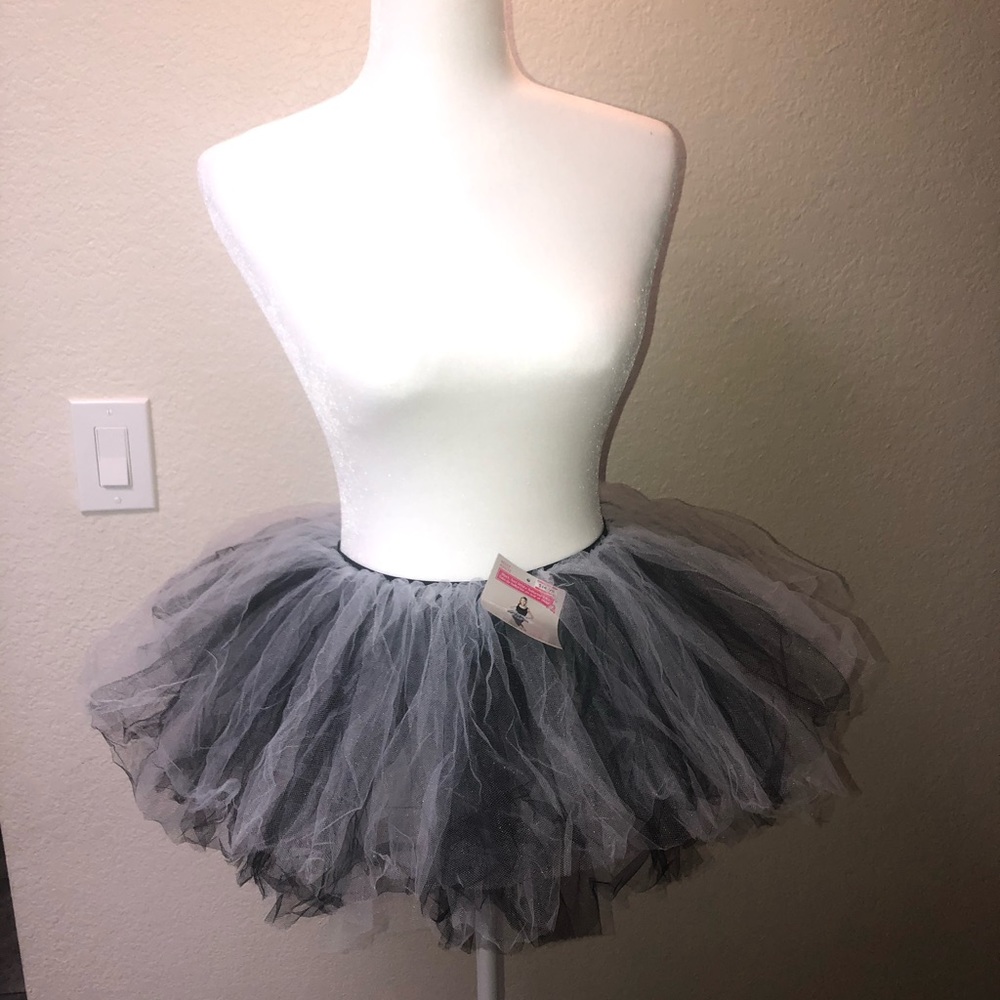 Black and white ballerina tutu Halloween skirt